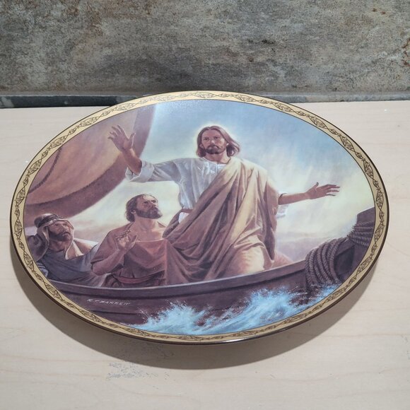 Jesus Calms The Waters Plate Robert T Barrett  Life of Christ Bradford Exchange - Picture 6 of 12